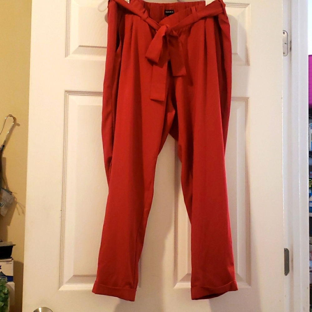 Torrid Tie Front Tapered Pants